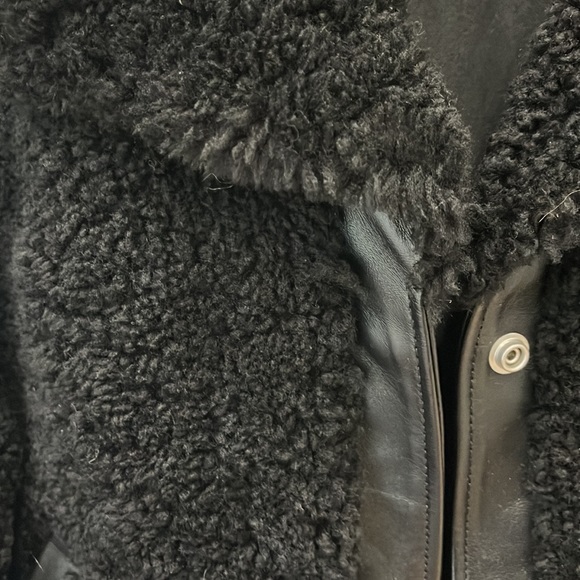 NWT ALLSAINTS MADSEN SHEARLING JACKET - Picture 5 of 5